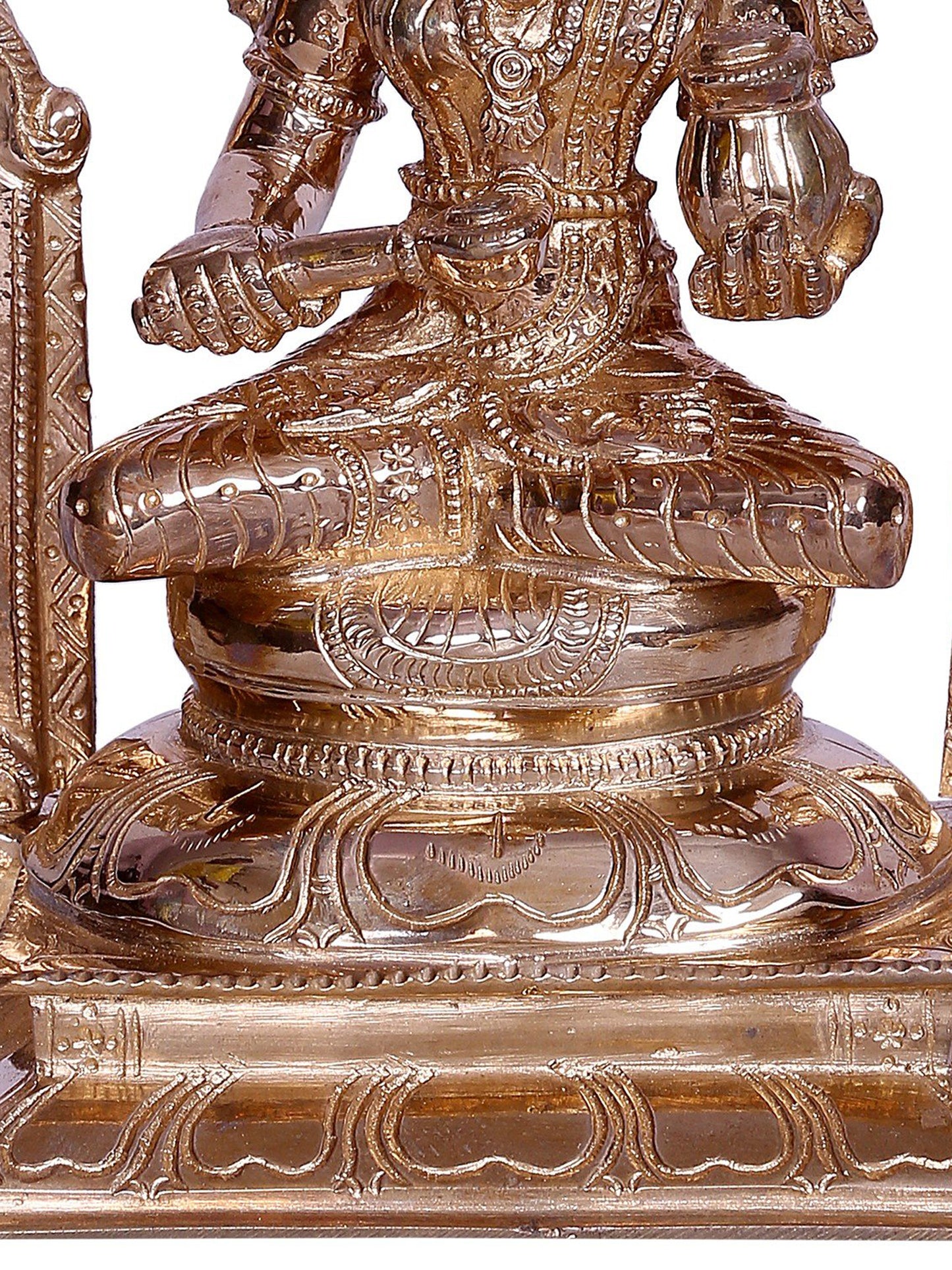 10" Goddess Annapurna Bronze Statue With Arch | Handmade Statue | Bronze Goddess Idol