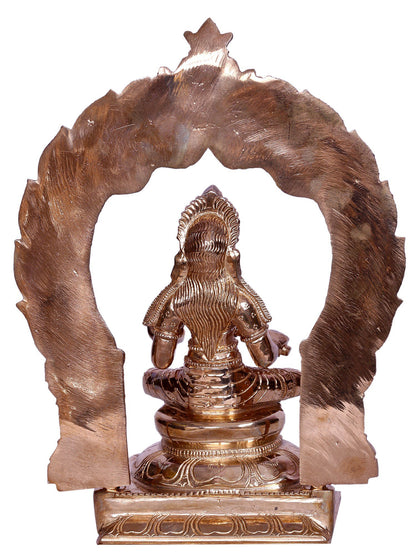 10" Goddess Annapurna Bronze Statue With Arch | Handmade Statue | Bronze Goddess Idol