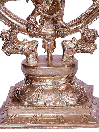 6" Tamil Deity Perumal (Form Of Lord Vishnu) Bronze Sculpture | Decorative Bronze Idol | Bronze Statue For Temple