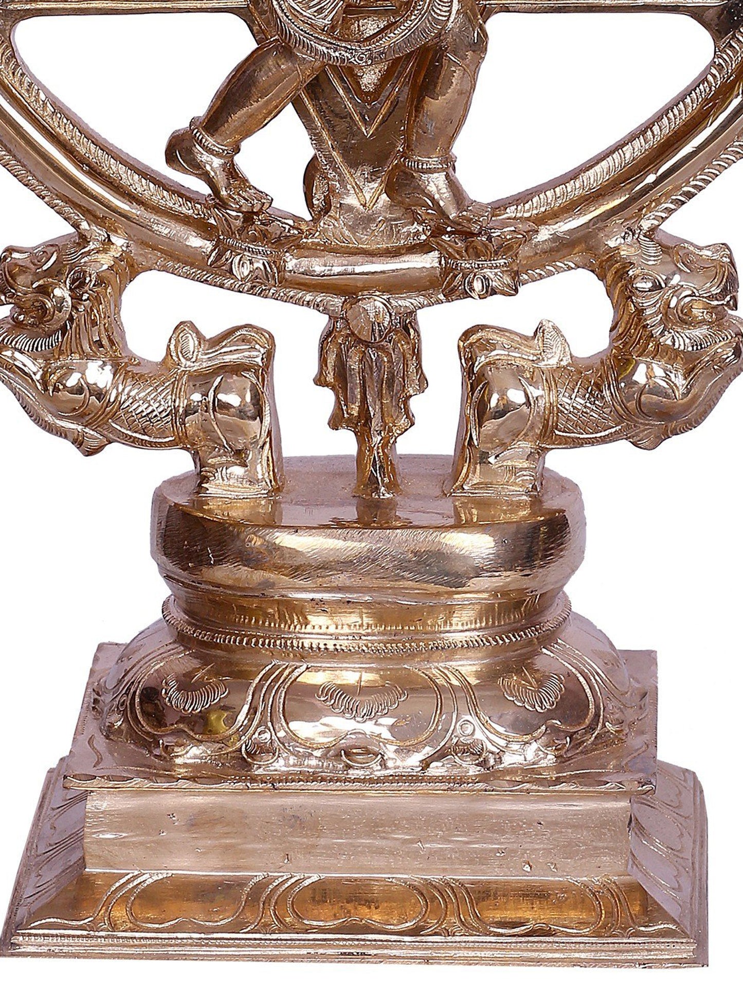 6" Tamil Deity Perumal (Form Of Lord Vishnu) Bronze Sculpture | Decorative Bronze Idol | Bronze Statue For Temple