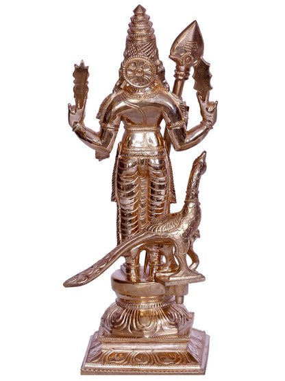 10" Hindu God Subramanya (Kartikeya)   | Handmade | Bronze Sculpture