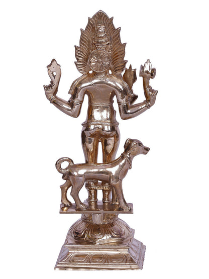 Lord Kaal Bhairava Form Of Lord Shiva | Decorative Bronze Idol | Bronze Statue For Temple