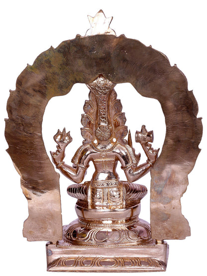 10" Hindu Goddess Mariamman Bronze Sculpture with Arch | Handmade