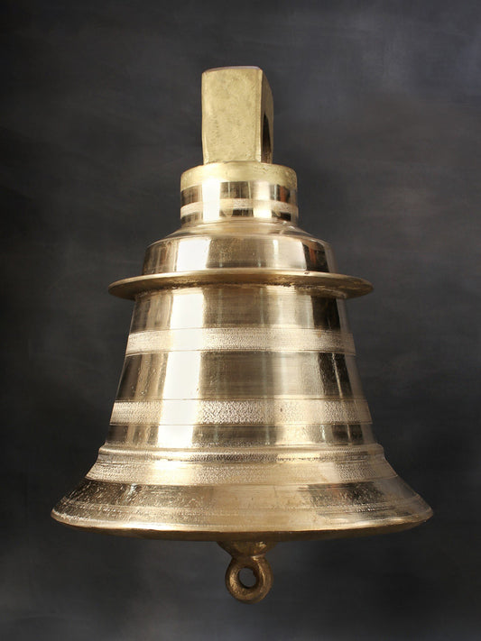 21" Large Size Hanging Bell (Perfect for Temples) | Handmade Brass Bell For Gifting