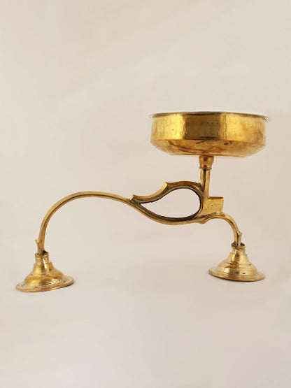 15" Brass Handheld Incense Burner