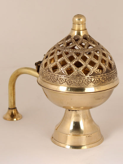 6" Brass Incense Burner | Handmade | Made in India