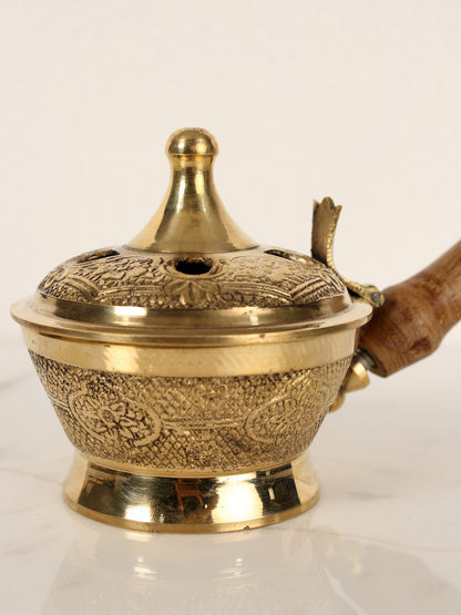 4" Brass Incense Burner | Handmade | Made in India