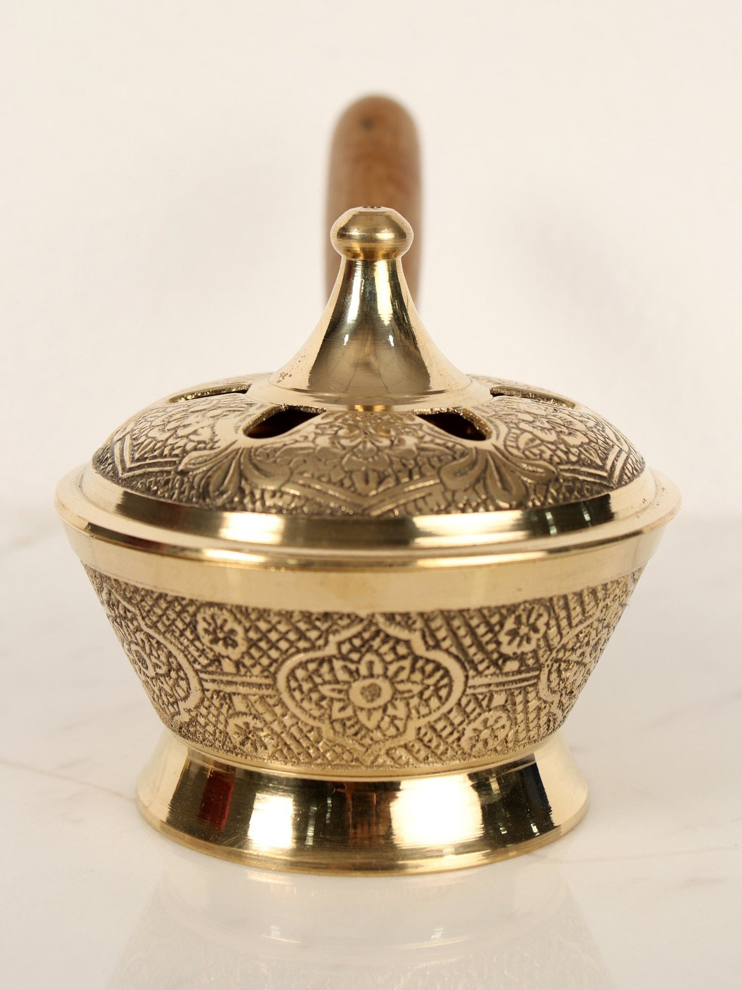 4" Brass Incense Burner | Handmade | Made in India