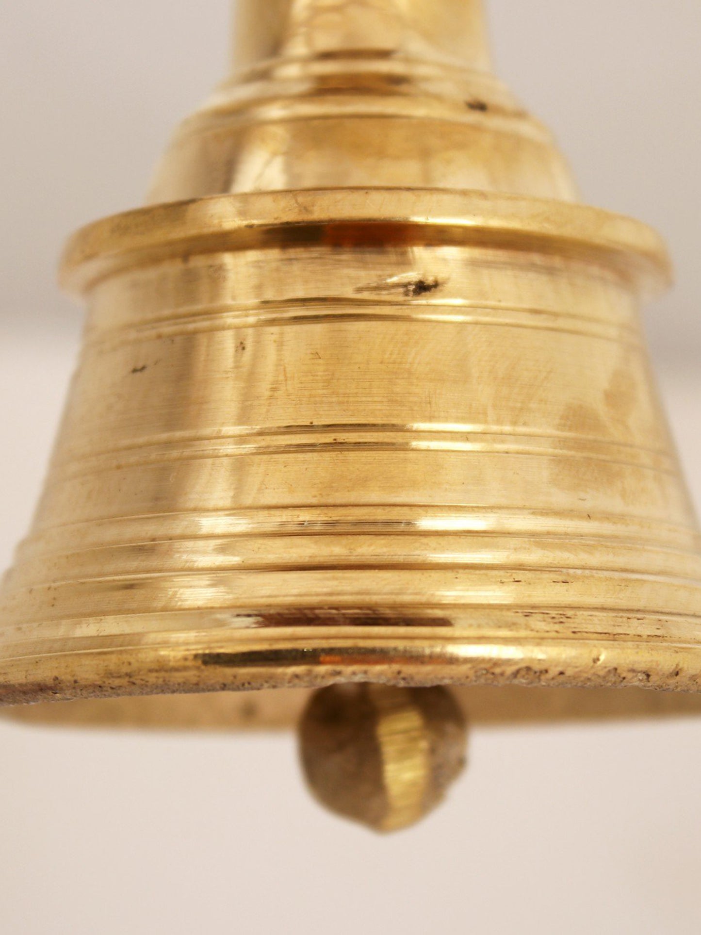 5" Small Ritual Bell Of Nandi In Brass | Handmade Brass Bell For Gifting