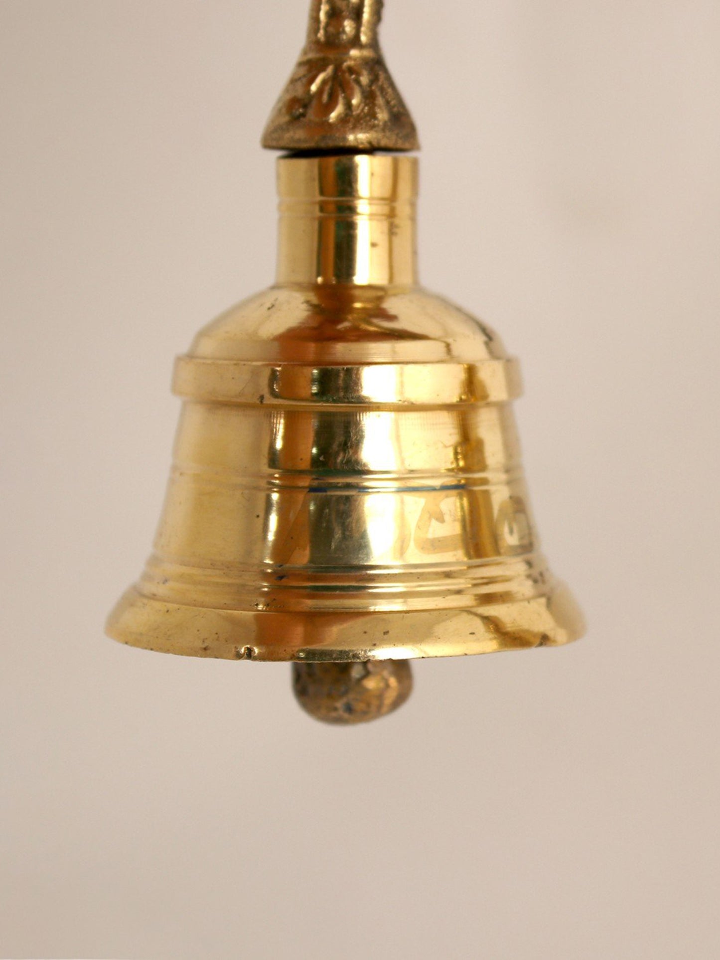 5" Shivalinga And Nandi Designer Bell In Brass | Handmade Brass Bell For Gifting