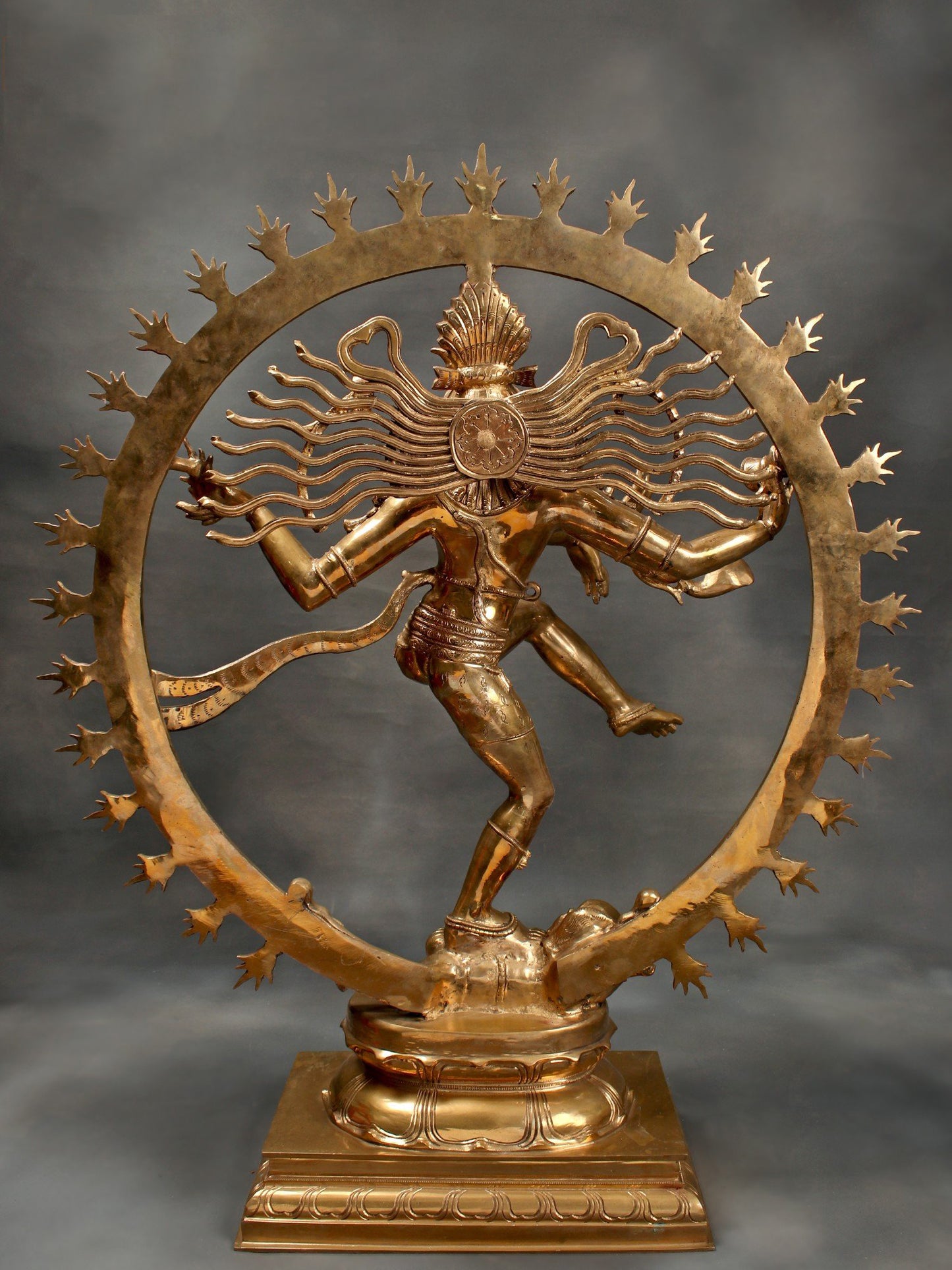 36" Superfine Dancing Lord Shiva Bronze Statue | Handmade Nataraja Bronze Idol