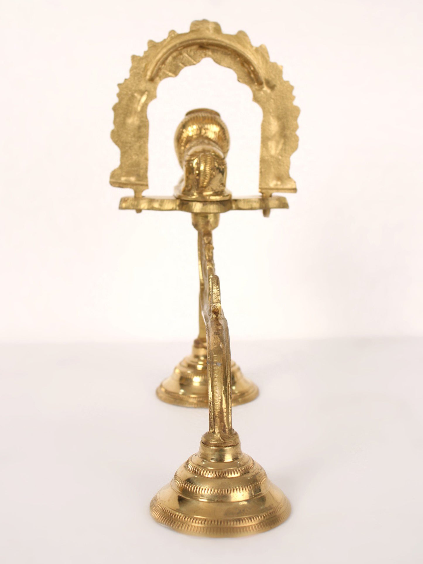 10" Lion Incense Burner with Handle in Brass | Handmade | Made in India