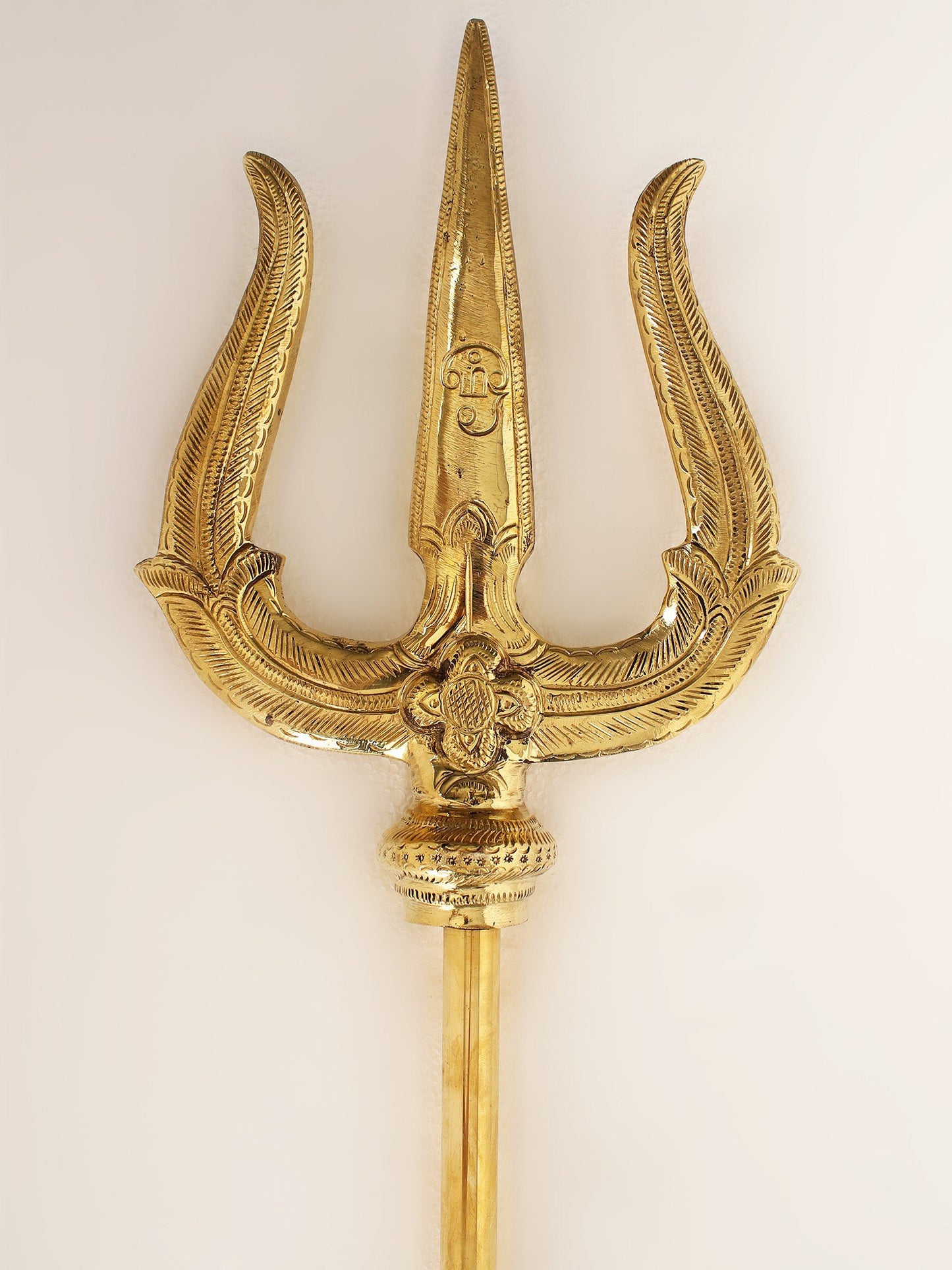 60" Large Size Lord Shiva'S Brass Trident | Handmade Brass Trident For Temple