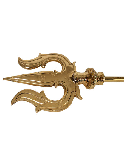 Attractive Trishul Of Lord Shiva | Handmade Brass Trident For Temple | Trident For Gifting