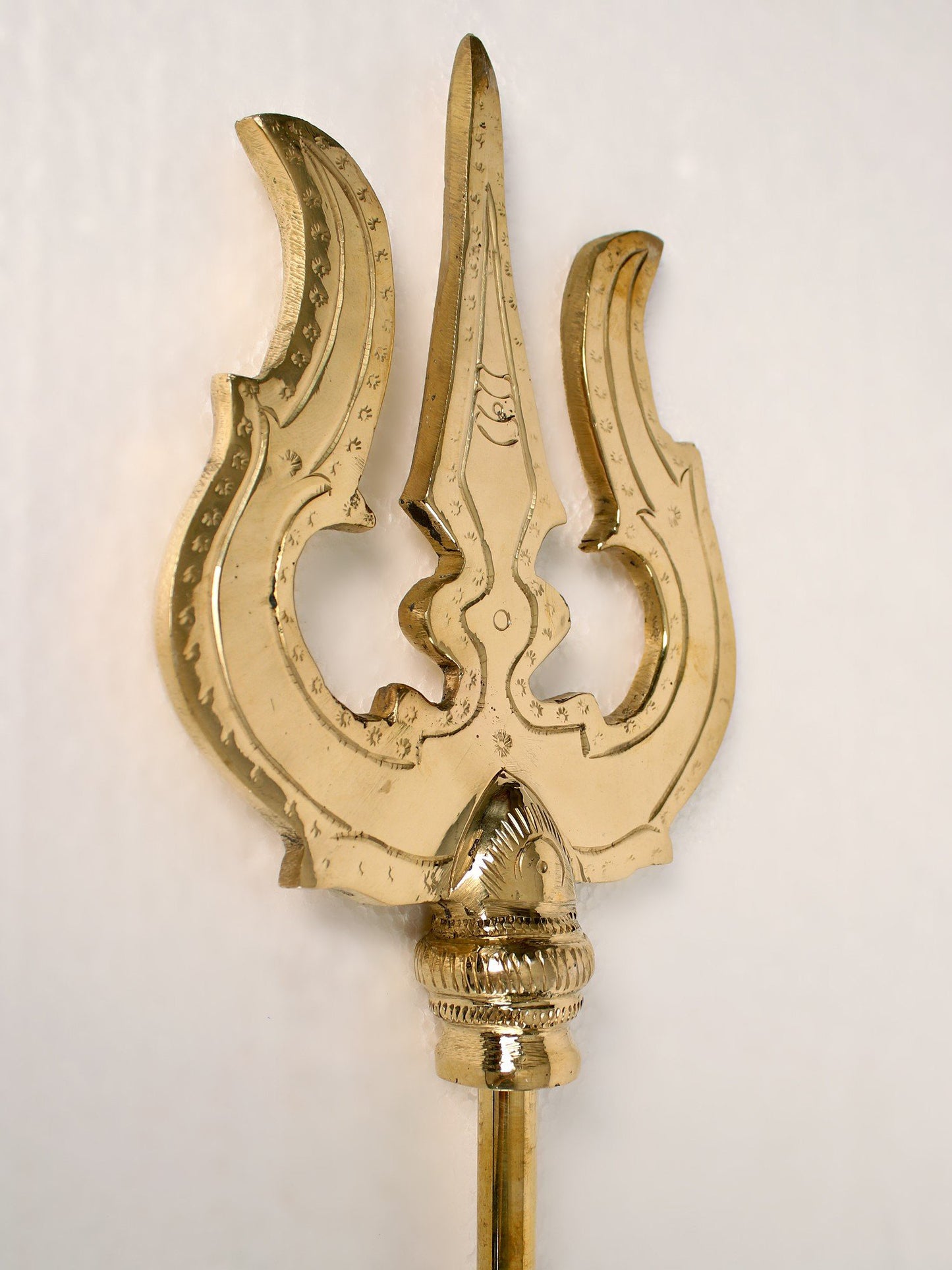 50" Large Size Brass Trishul Of Lord Shiva'S For Temple | Handmade Brass Trident For Temple | Trident For Gifting