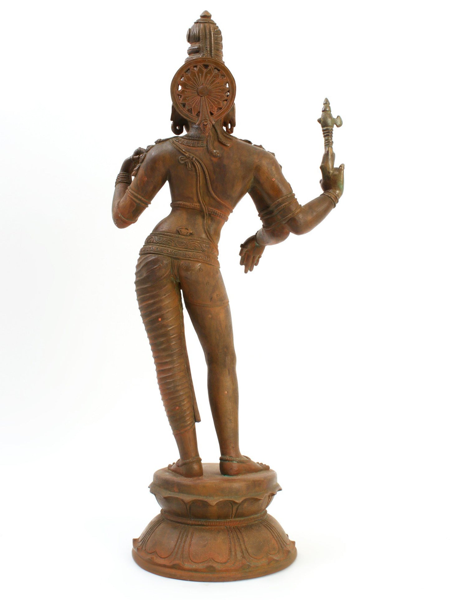 19" Standing Ardhanarishvara Statue (Shiva-Shakti) in Bronze | Bronze Statue