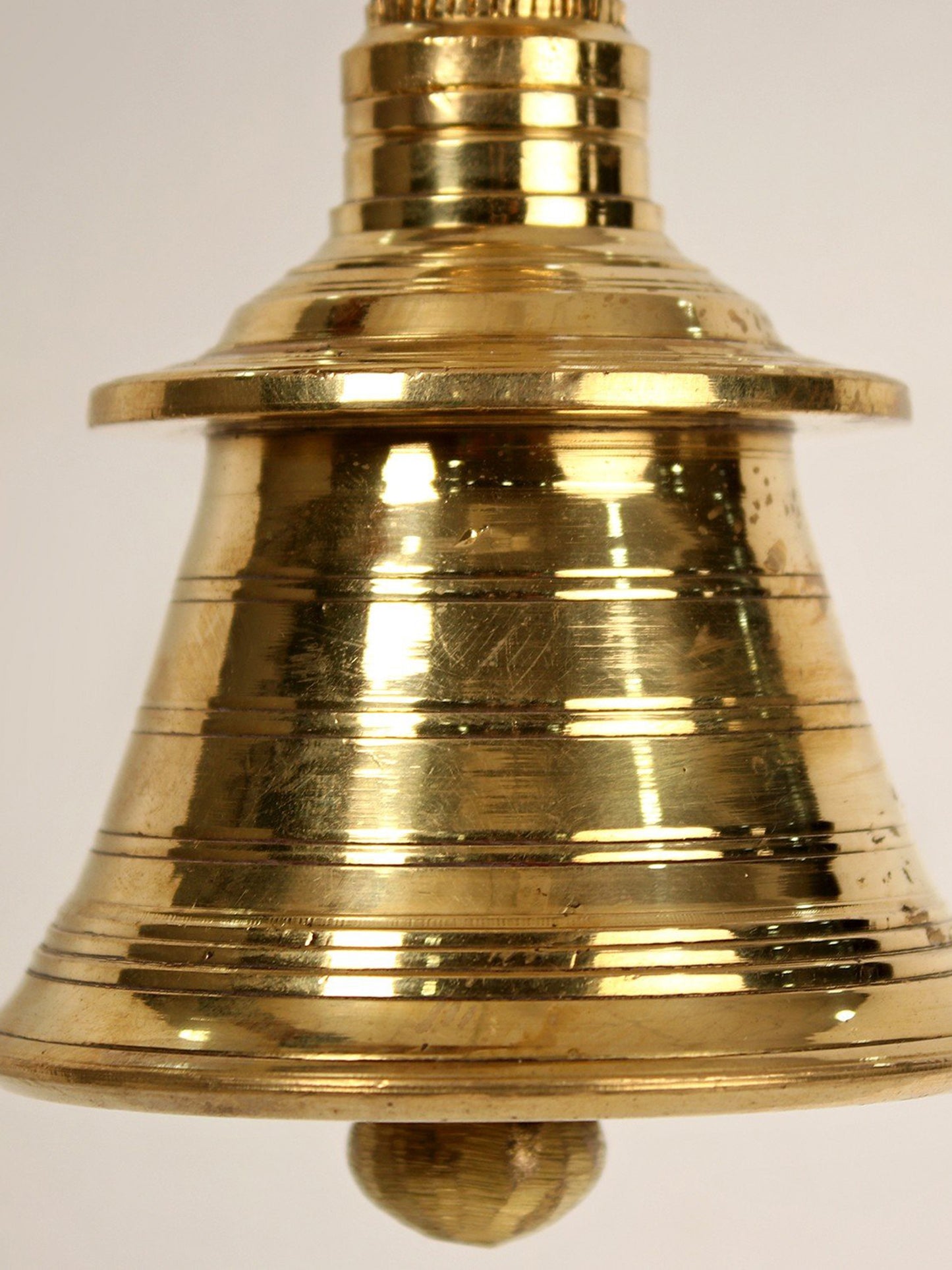 Vel Bell with Tamil Om and Shiva Tilak | Brass with Bronze | Pooja Bell