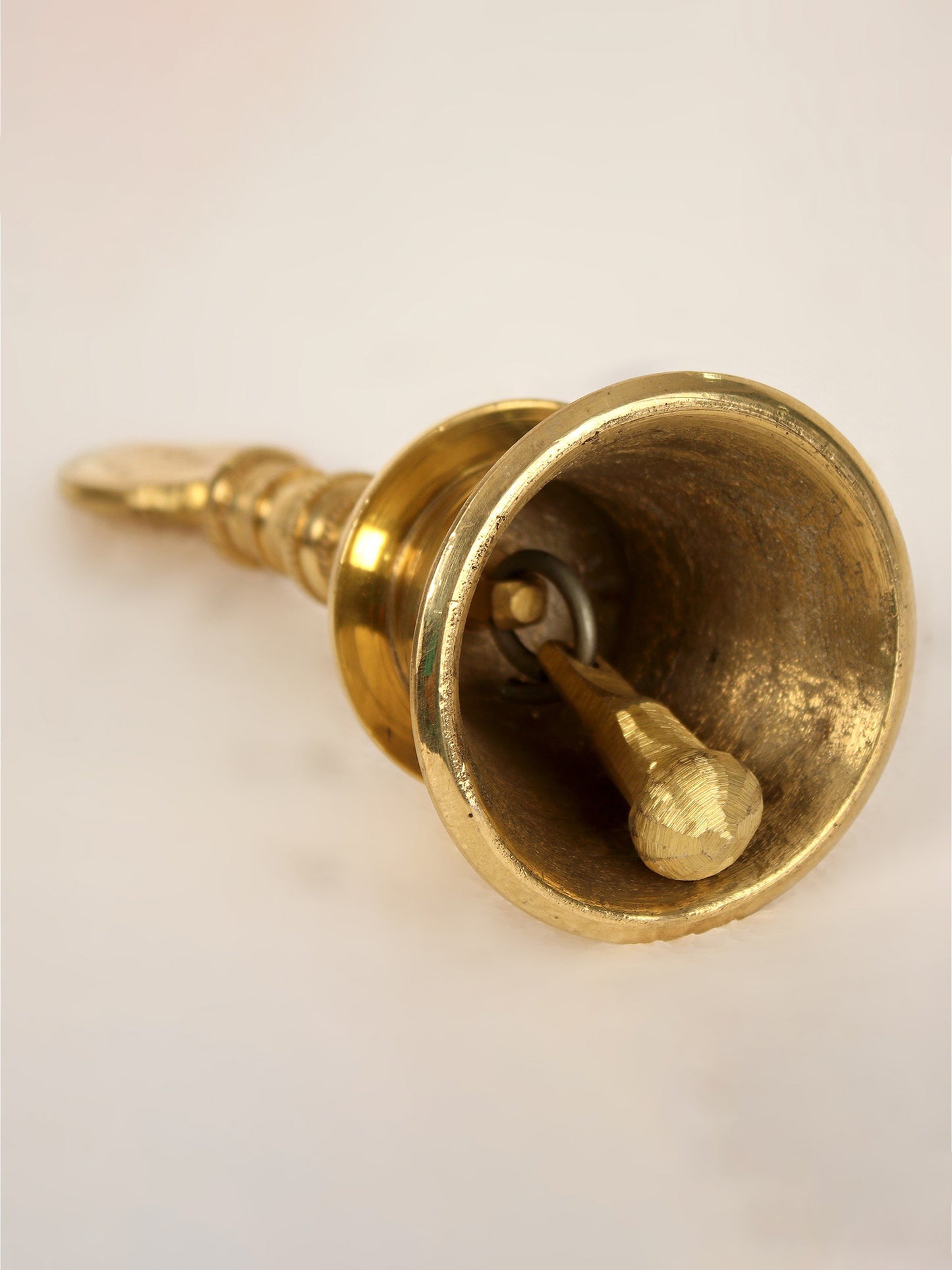 Vel Bell with Tamil Om and Shiva Tilak | Brass with Bronze | Pooja Bell