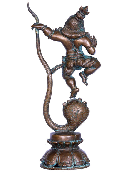 7'' Hindu Bala Kalinga Krishna Bronze Statue | Decorative Bronze Idol | Bronze Statue For Temple