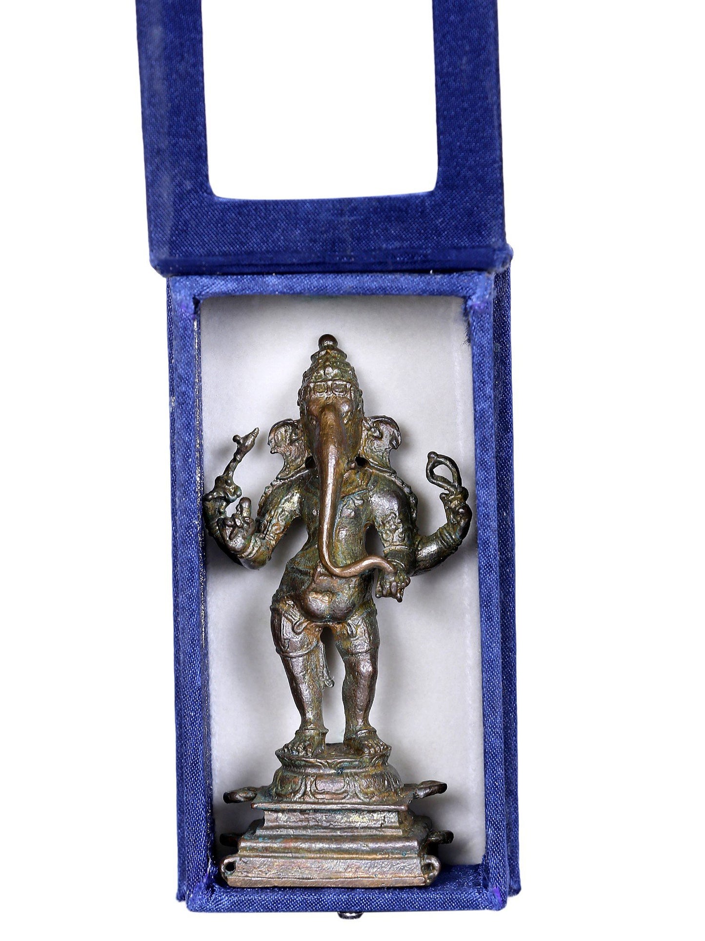 3'' Small Lord Ganesha (Vinayaka) Bronze Idol Standing | Gift Box | Bronze Statue For Gifting