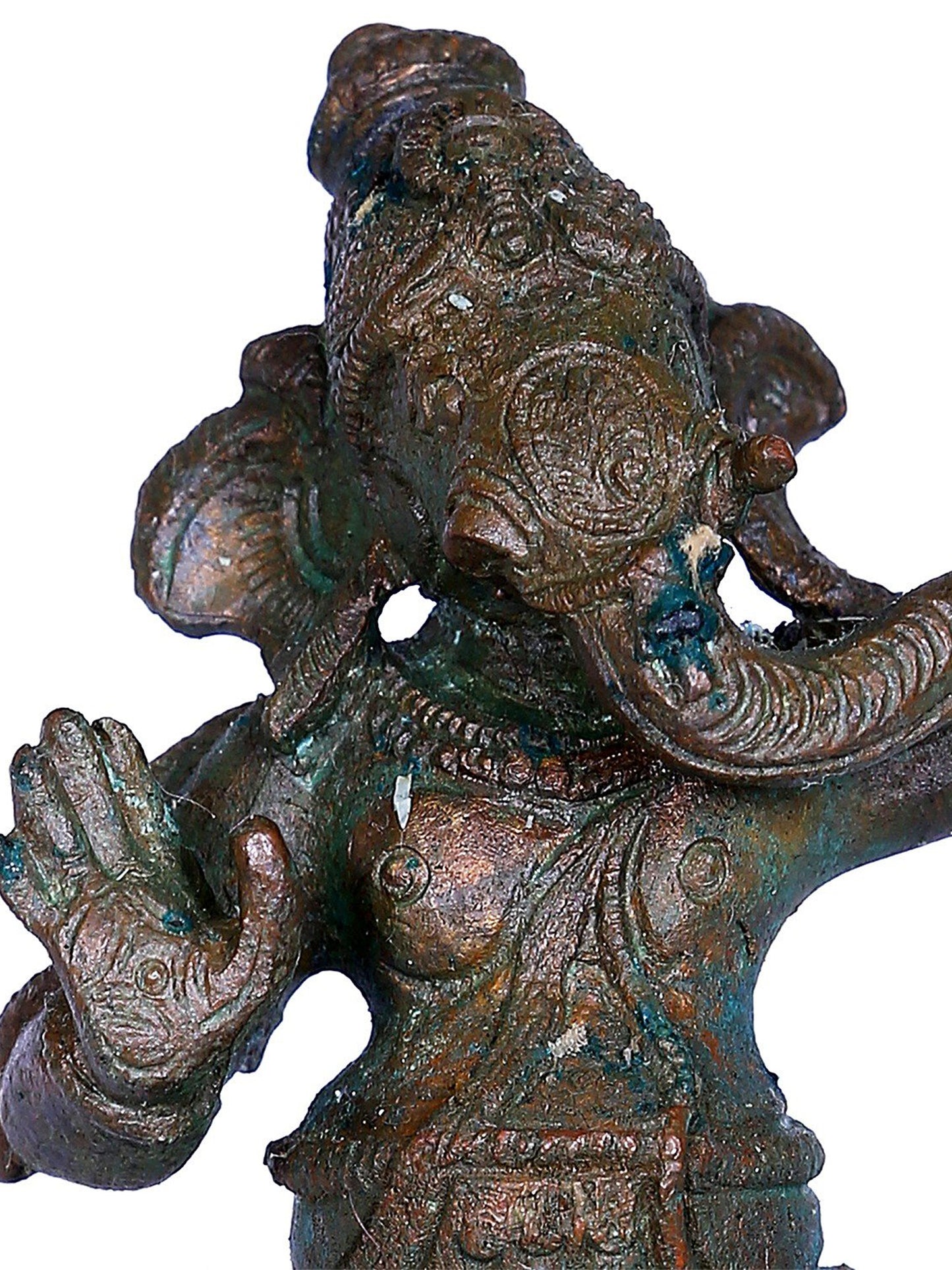 4'' Small Dancing Ganesha Bronze Figurine | Ganesha Gift Box | Bronze Statue For Gifting