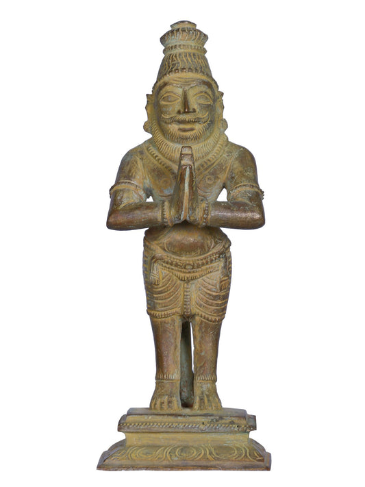 6" Bronze Viyasa Munivar (Saint) Bronze Idol | Decorative Bronze Idol | Bronze Statue For Temple