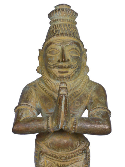 6" Bronze Viyasa Munivar (Saint) Bronze Idol | Decorative Bronze Idol | Bronze Statue For Temple