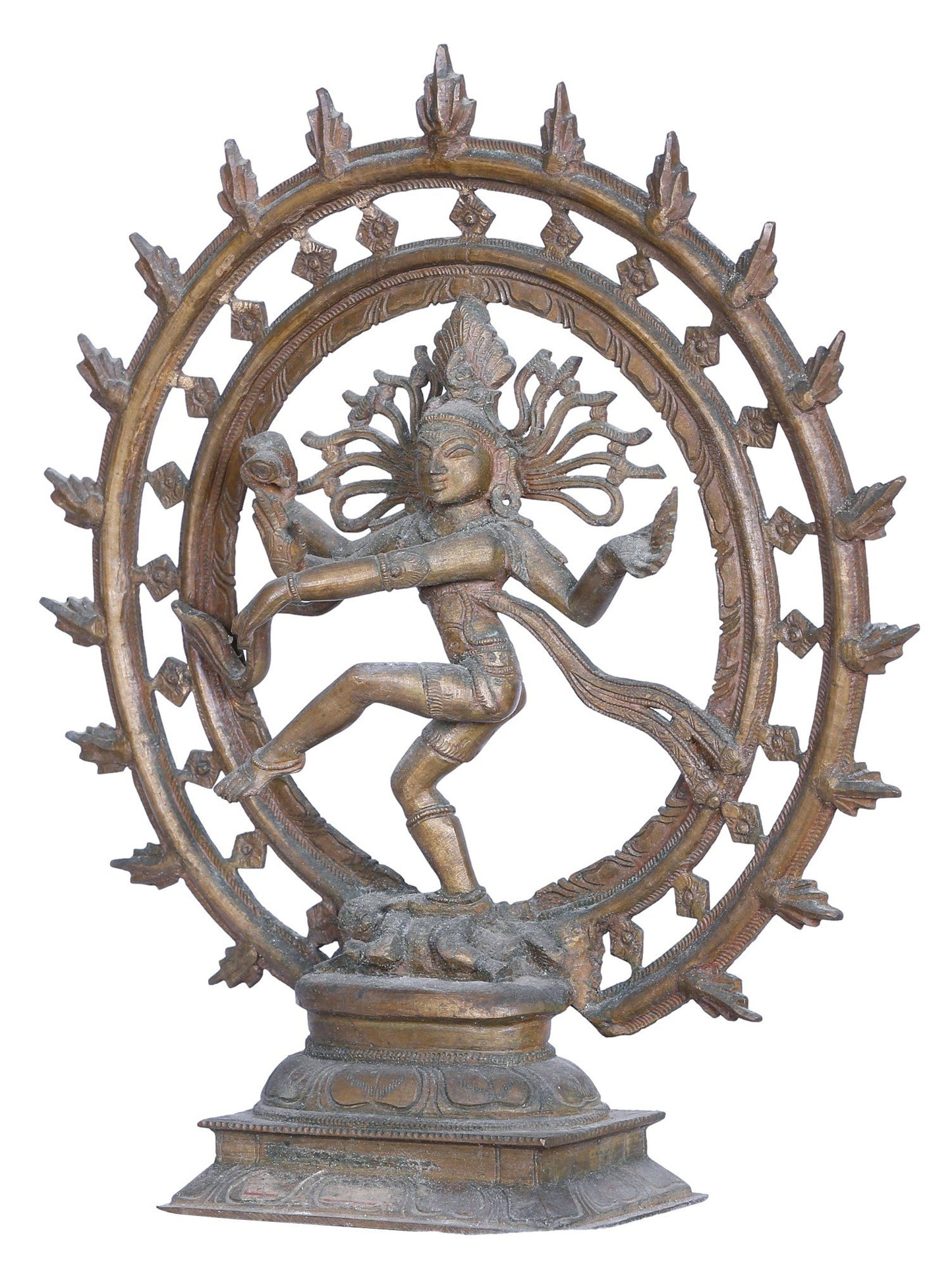 11" Dancing Lord Shiva Bronze Statue | Nataraja Idol For Temple | Bronze Statue