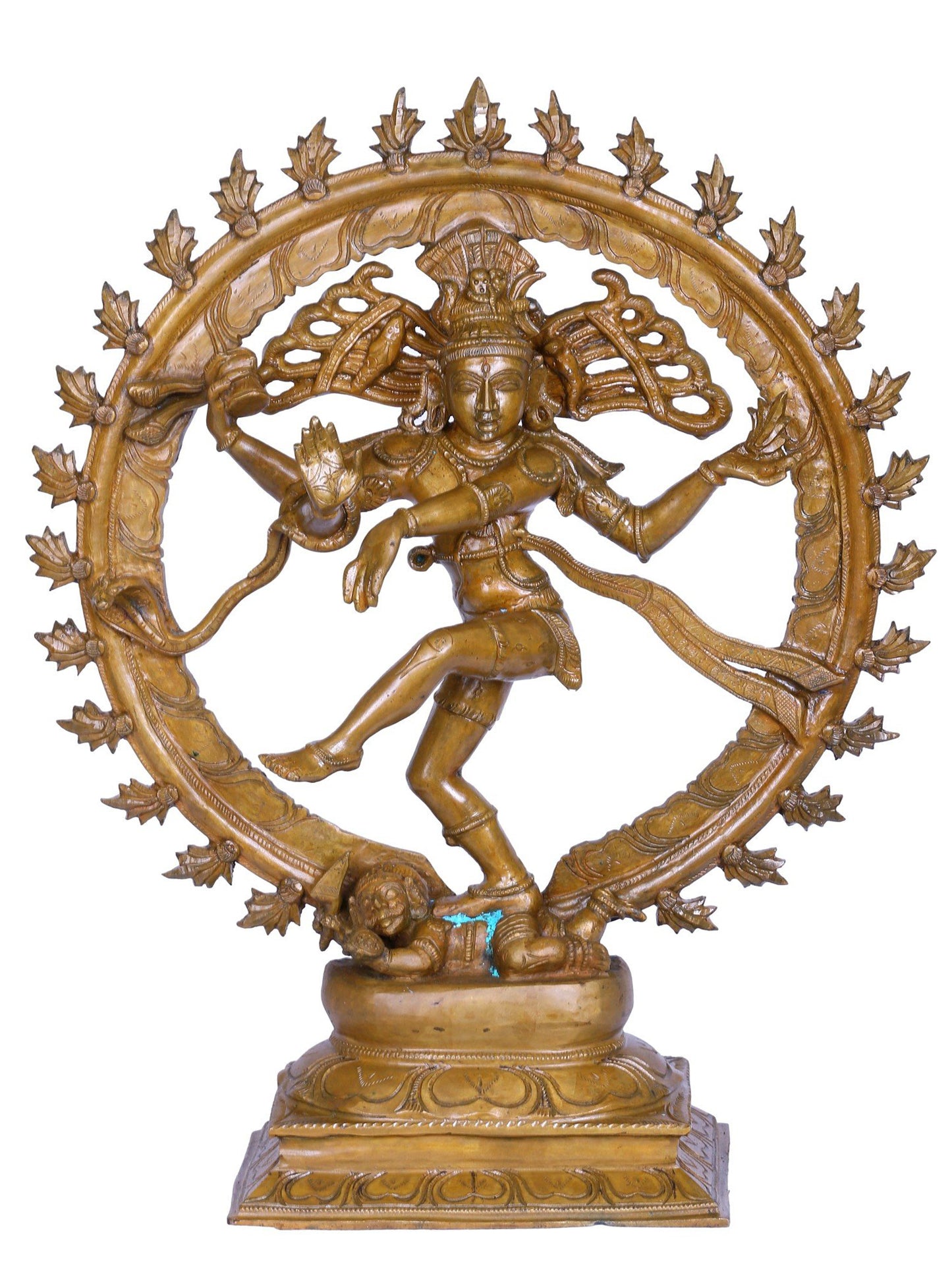 19" The Lord Shiva As Nataraja Bronze Statue | Decorative Bronze Idol | Bronze Statue For Temple