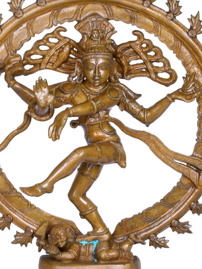 19" The Lord Shiva As Nataraja Bronze Statue | Decorative Bronze Idol | Bronze Statue For Temple