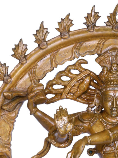 19" The Lord Shiva As Nataraja Bronze Statue | Decorative Bronze Idol | Bronze Statue For Temple