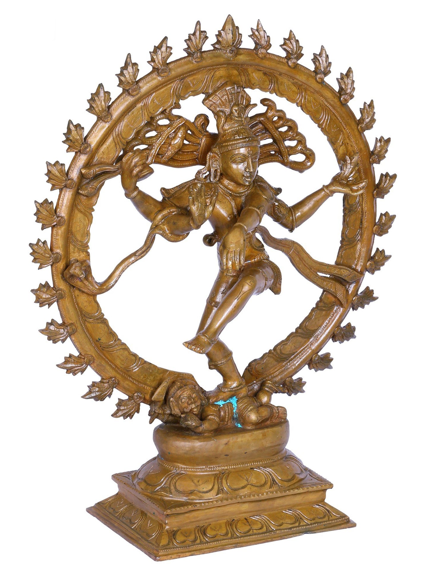 19" The Lord Shiva As Nataraja Bronze Statue | Decorative Bronze Idol | Bronze Statue For Temple