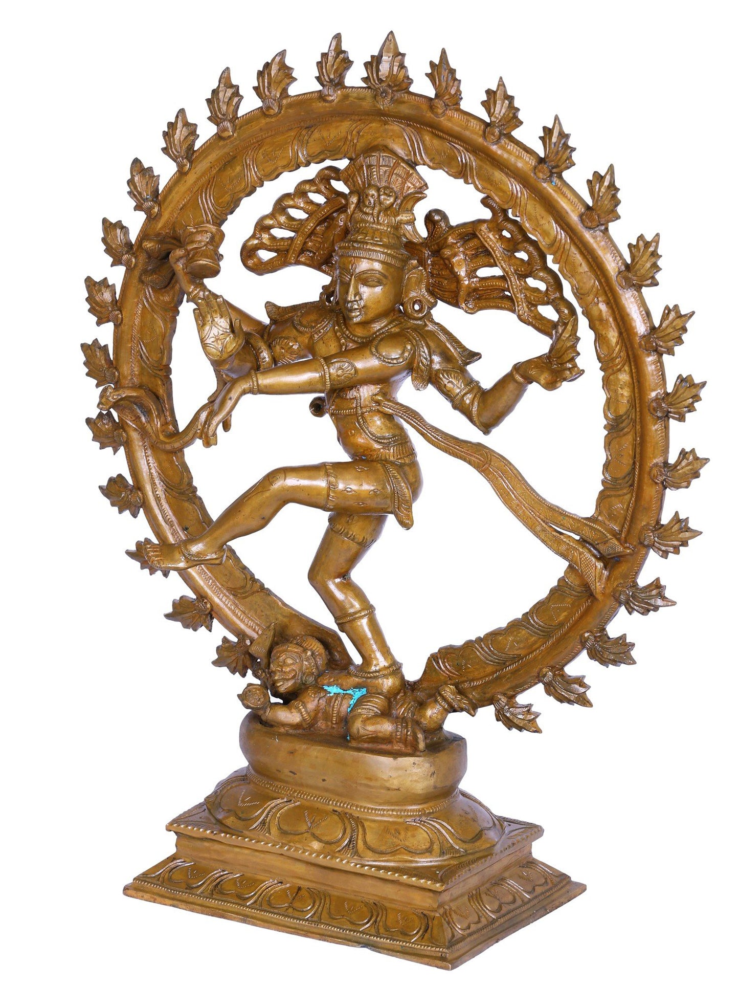 19" The Lord Shiva As Nataraja Bronze Statue | Decorative Bronze Idol | Bronze Statue For Temple