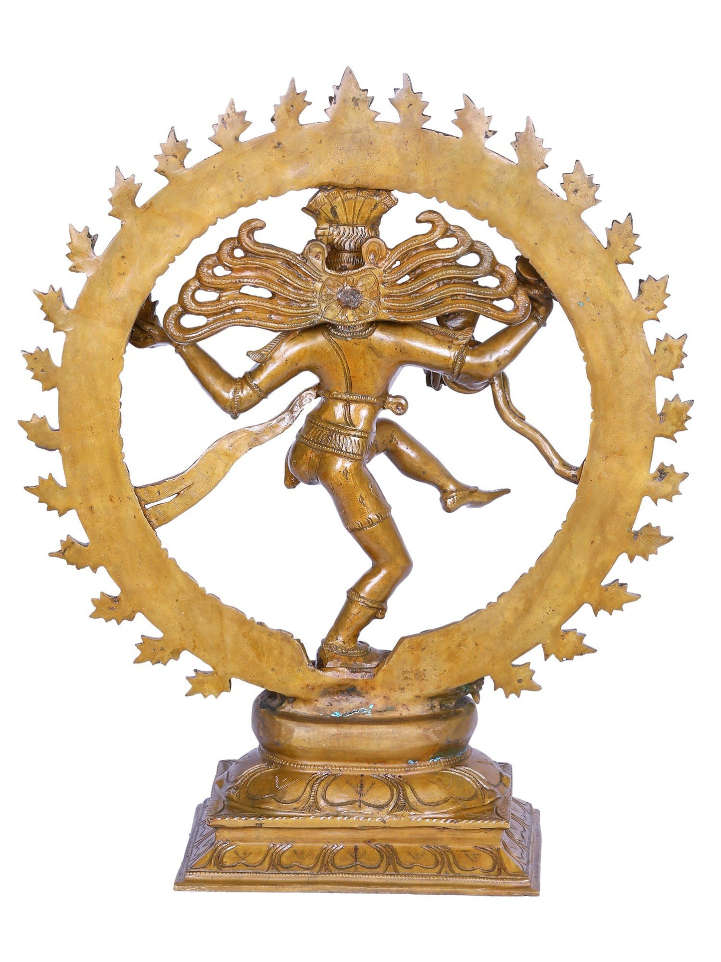 19" The Lord Shiva As Nataraja Bronze Statue | Decorative Bronze Idol | Bronze Statue For Temple