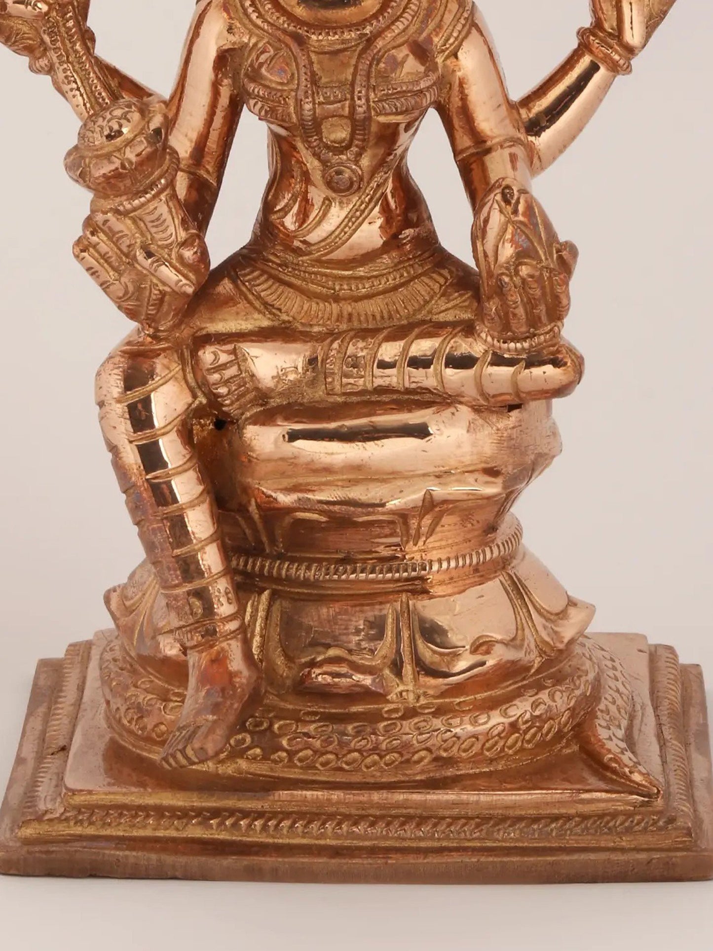 6'' Hindu Deity Manasa - The Serpent Goddess | Bronze Statue | Statue For Temple