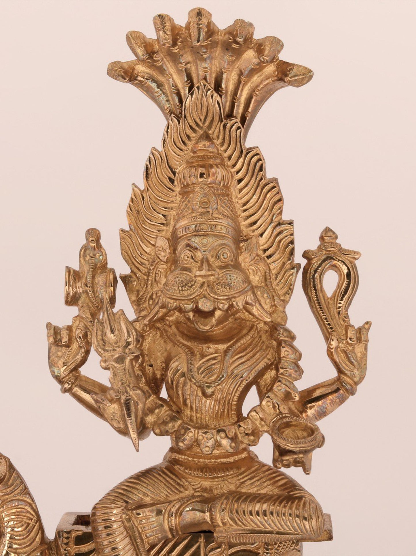 11'' Goddess Pratyangira (Durga Avatar) - Bronze Statue | Decorative Bronze Idol | Bronze Statue For Temple