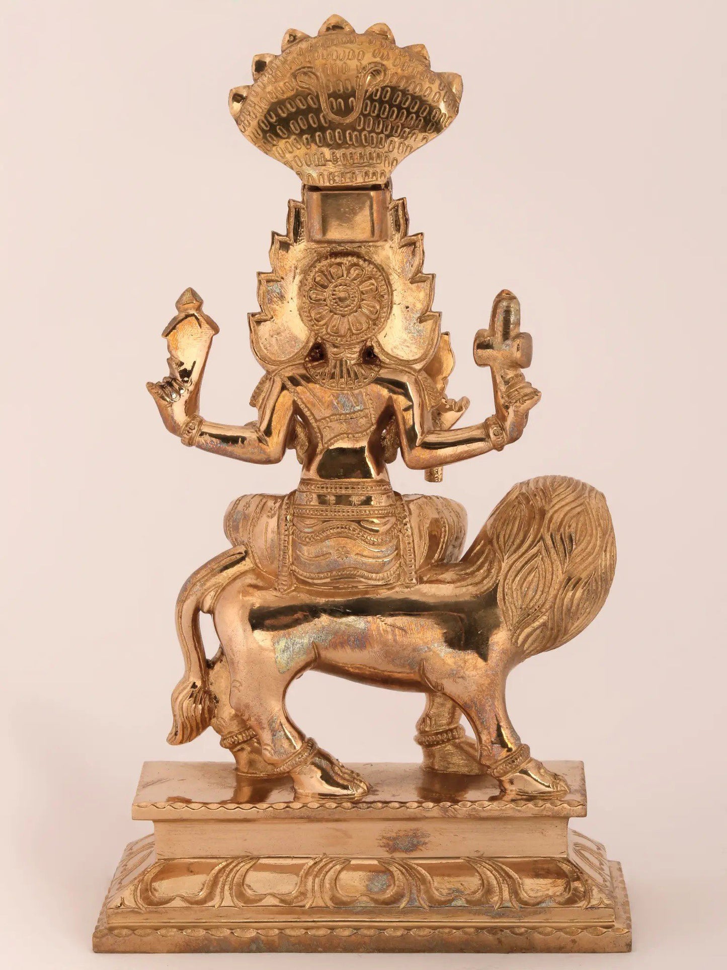 7" Bronze Goddess Pratyangira (Atharvana Bhadrakali) | Bronze Statue For Temple