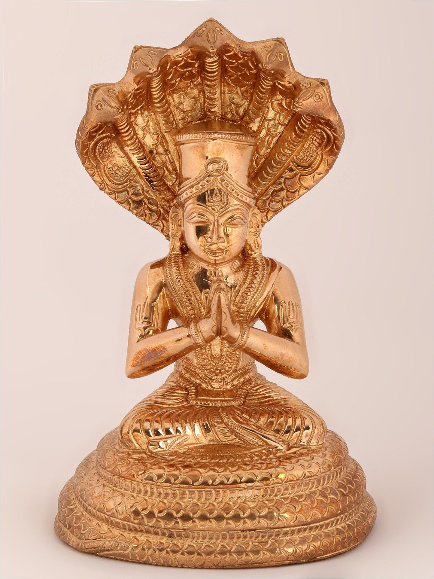 5" Small Bronze Sculpture Of Shri Manavala Mamunigal Saint | Bronze Statue