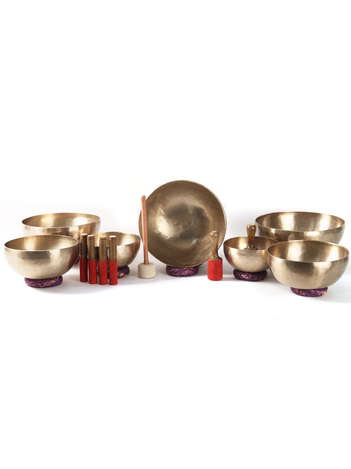 Highly Accurate Seven Chakra Singing Bowls For Healing in Bronze | Handmade