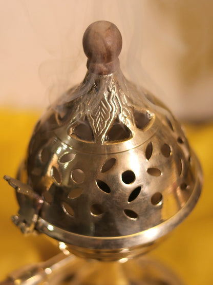 Designer Brass Incense Burner with Handle