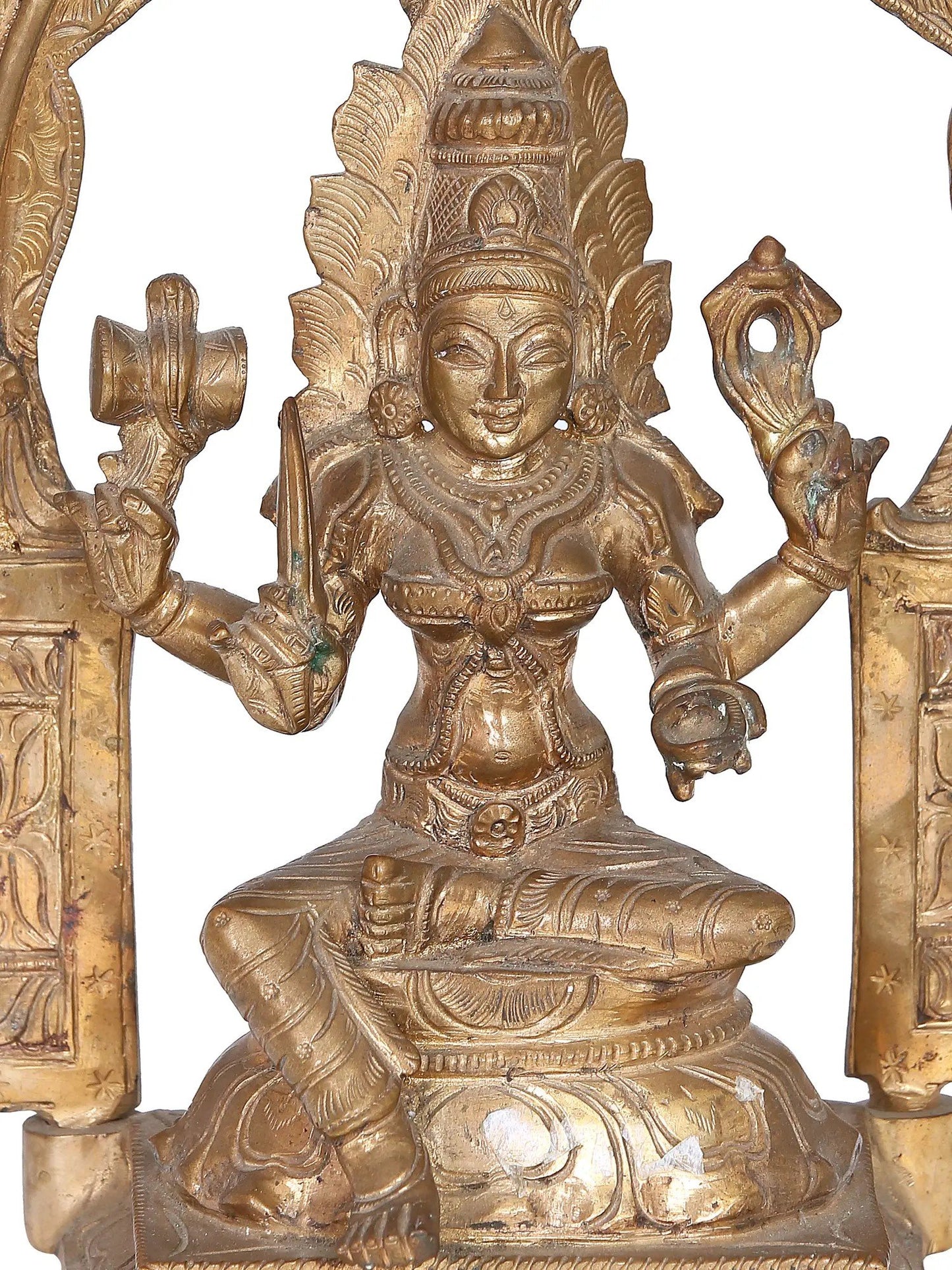 16" Goddess Mariamman Bronze Statue | Panchaloha Bronze from Swamimalai