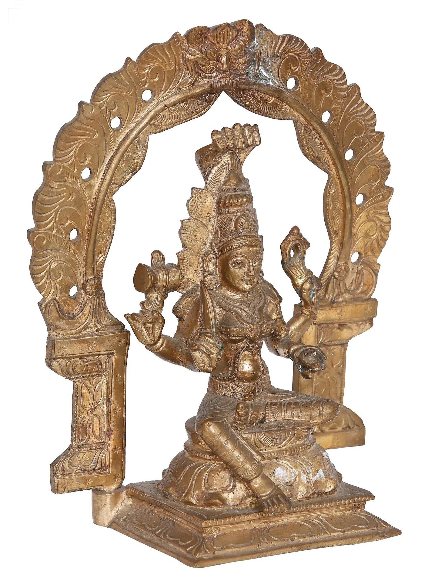 16" Goddess Mariamman Bronze Statue | Panchaloha Bronze from Swamimalai