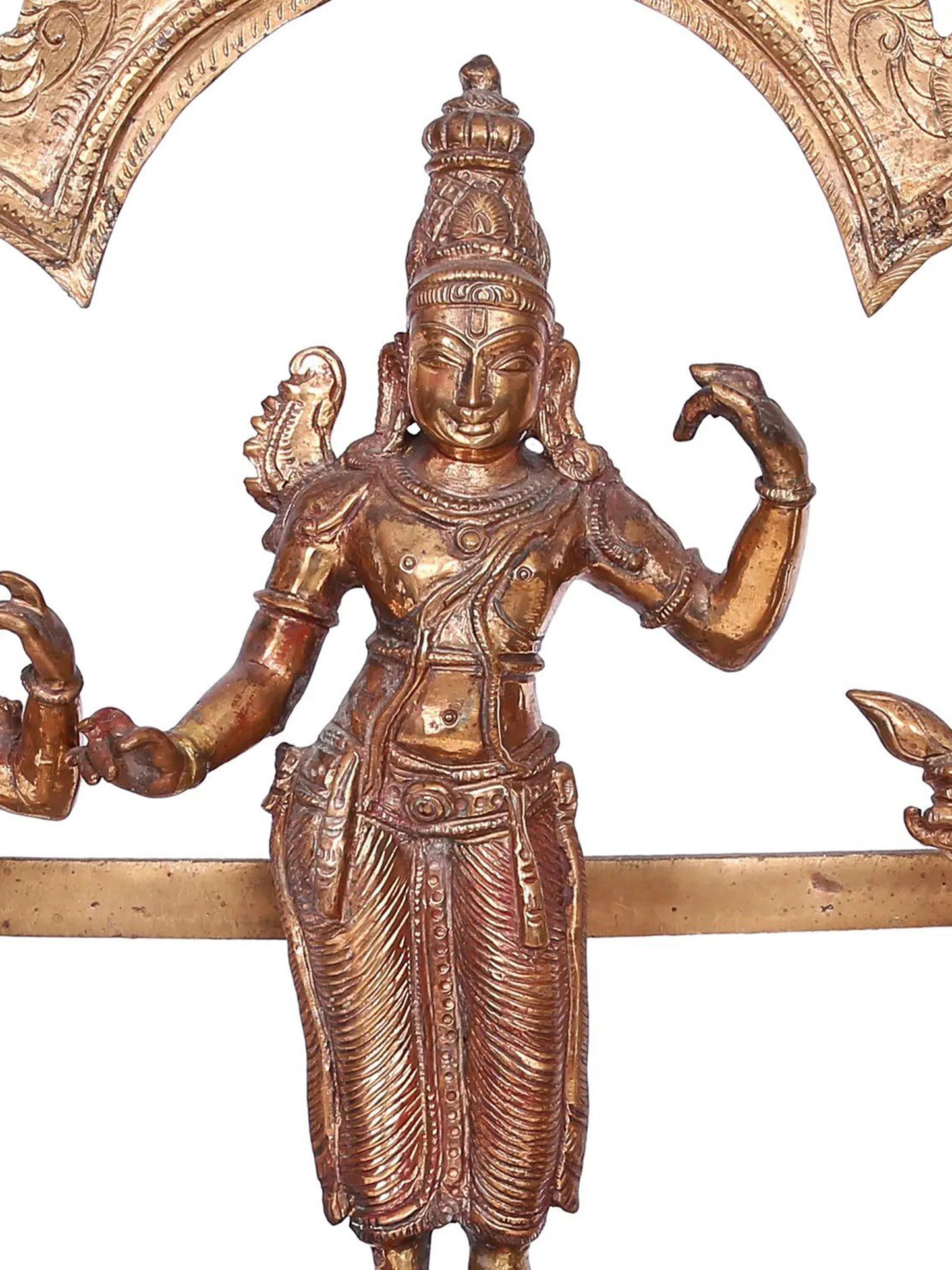 16" Ram Darbar Panchaloha Bronze Statue from Swamimalai | Handmade