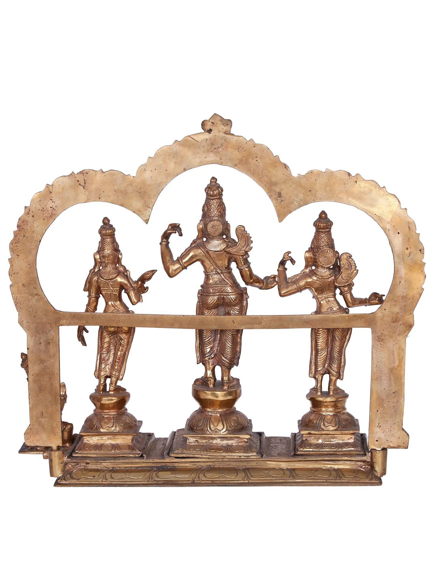 16" Ram Darbar Panchaloha Bronze Statue from Swamimalai | Handmade