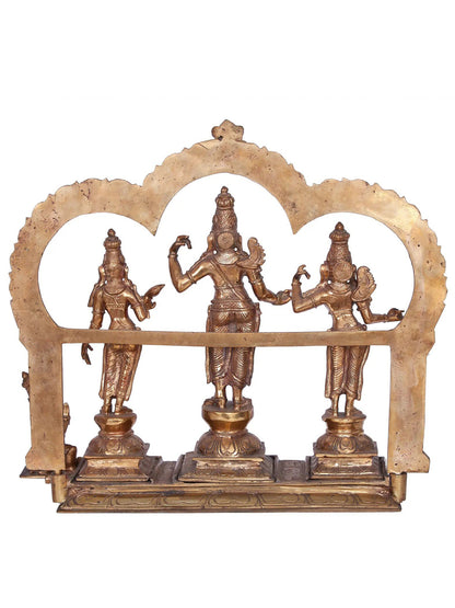 16" Ram Darbar Panchaloha Bronze Statue from Swamimalai | Handmade