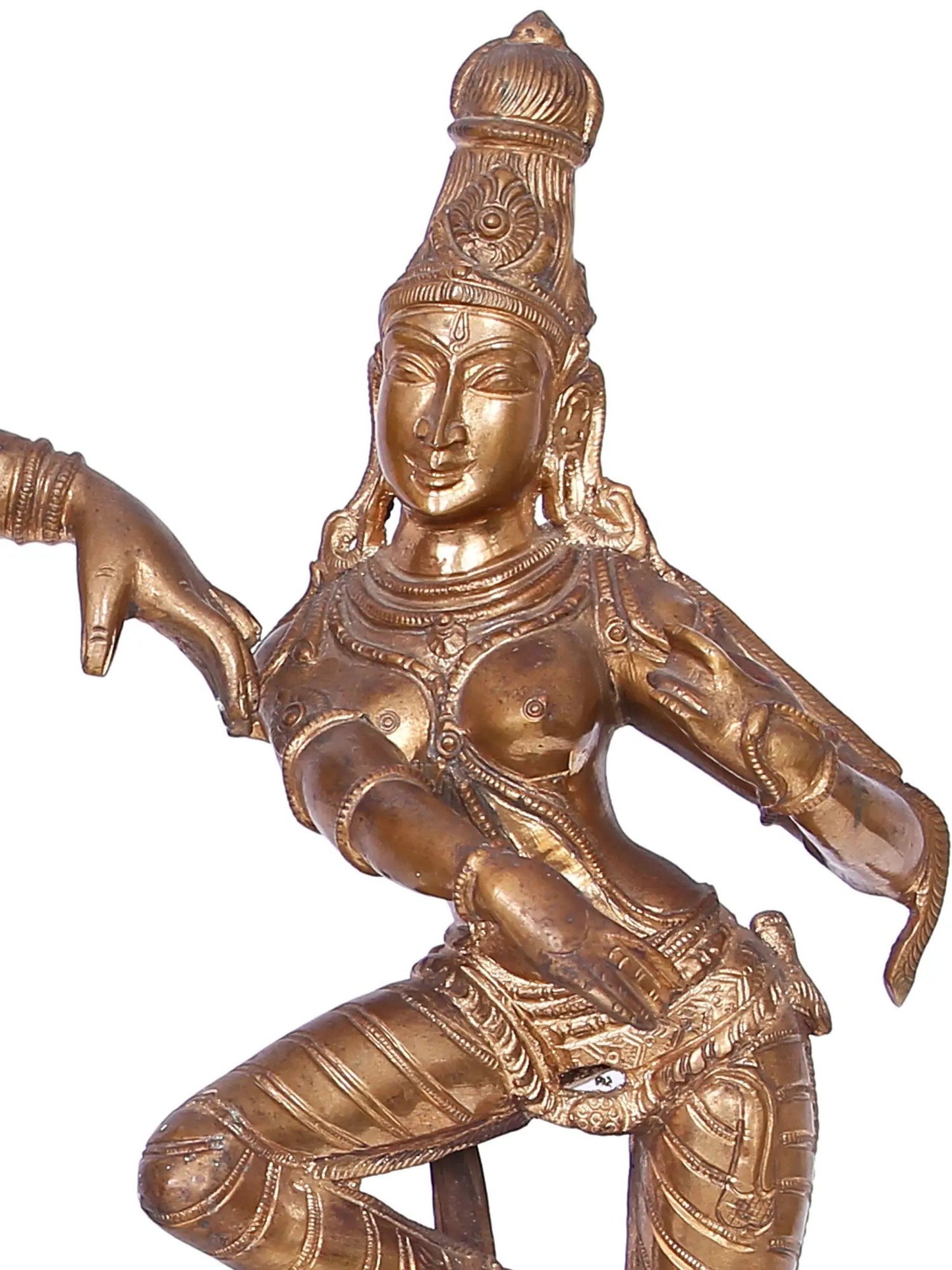 18" Dancing Shiva Parvati Panchaloha Bronze Statue from Swamimalai | Madhuchista Vidhana (Lost-Wax)