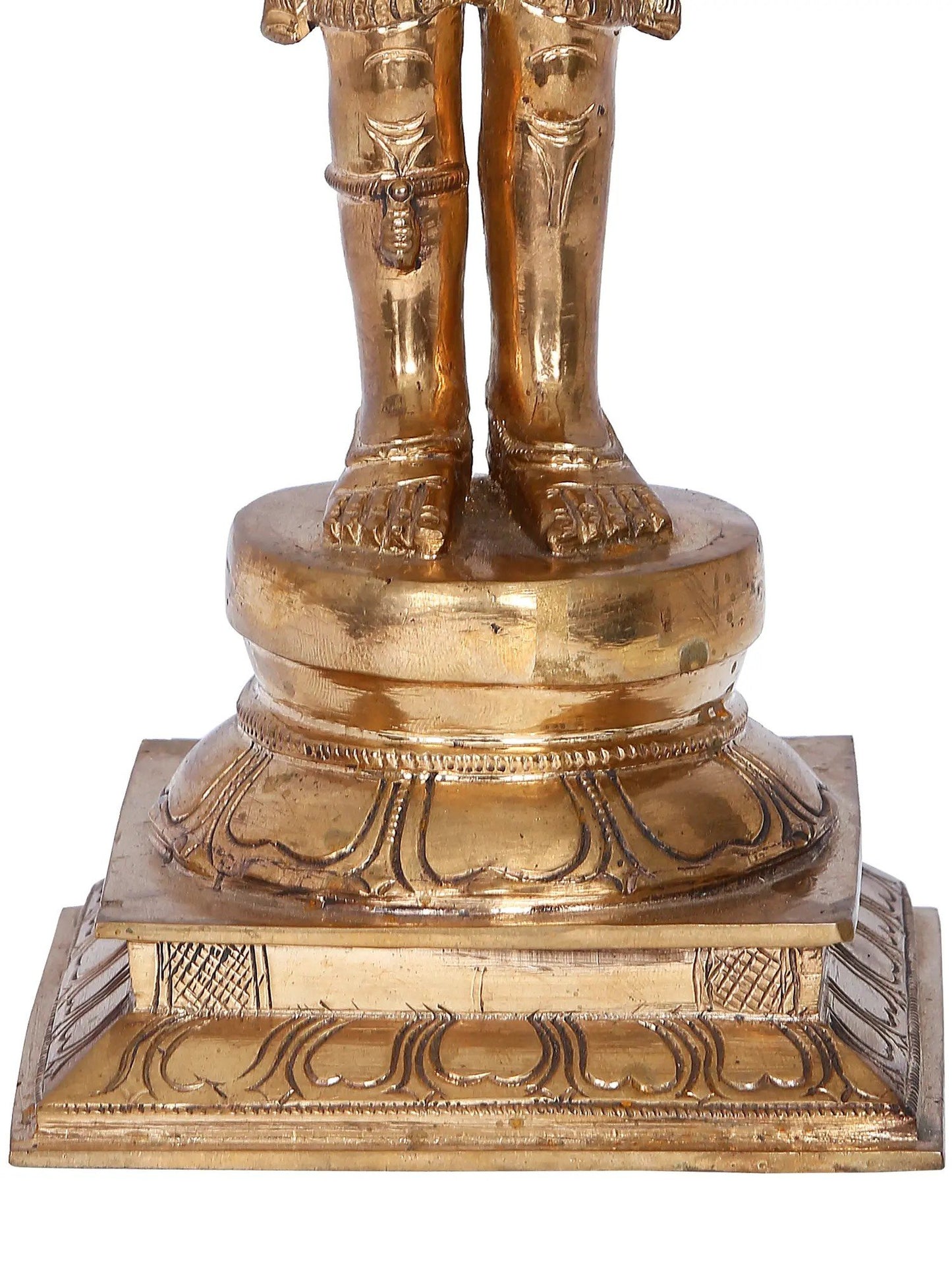 13" Shiva Pashupatinath Bronze Statue | Madhuchista Vidhana (Lost-Wax) | Panchaloha Bronze from Swamimalai