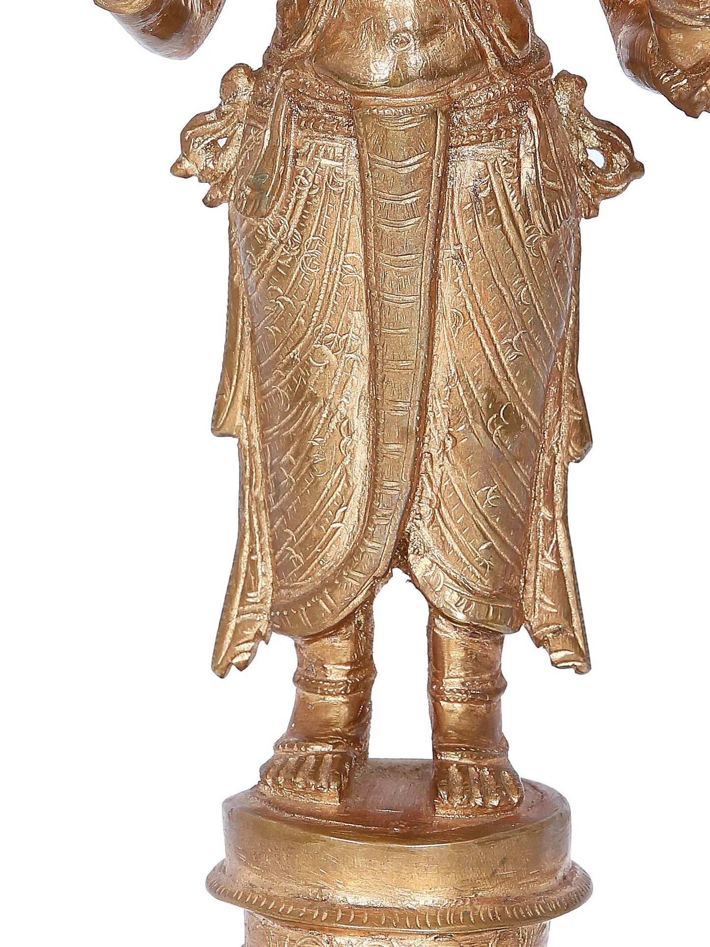 12" Dhanwantri Panchaloha Bronze Statue | Madhuchista Vidhana (Lost-Wax) | Panchaloha Bronze from Swamimalai