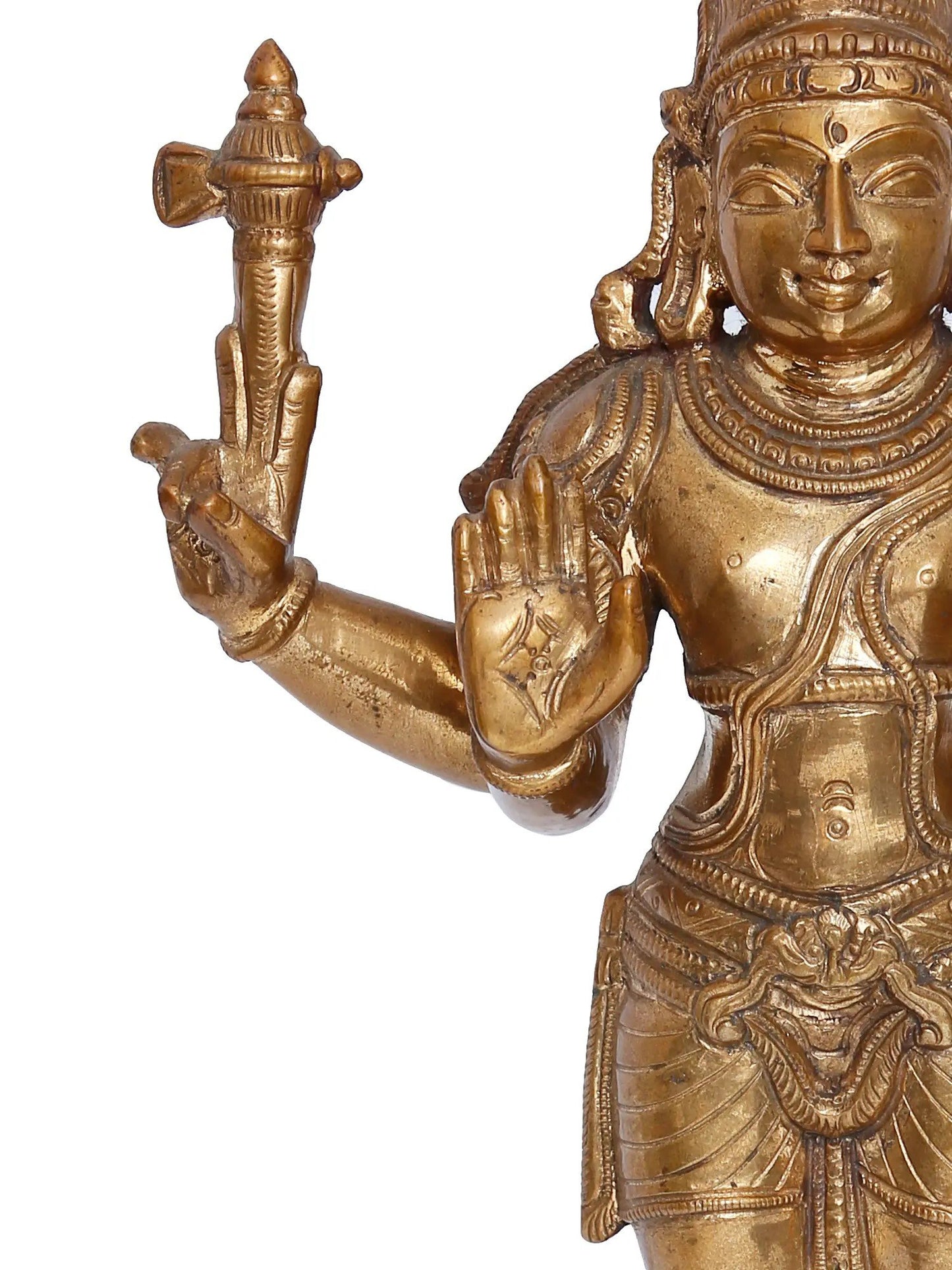 15'' Chandrashekhar Pashupatinath Panchaloha Bronze Sculpture from Swamimalai | Madhuchista Vidhana (Lost-Wax)