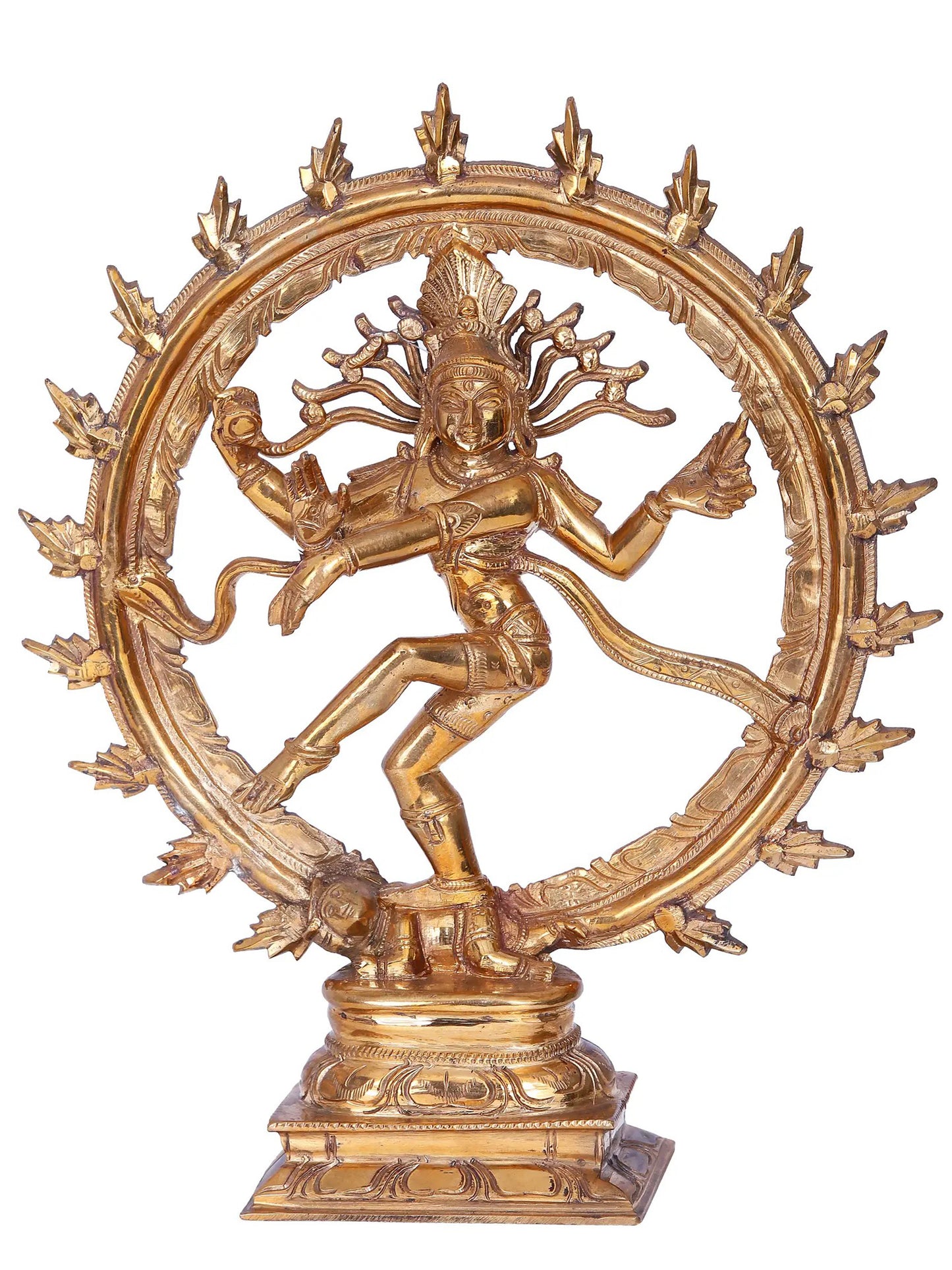 9.5'' Nataraja Statue | Madhuchista Vidhana (Lost-Wax) | Panchaloha Bronze from Swamimalai